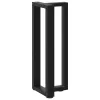  2 db fekete, T-alakú acél konzolasztal láb 38x25x(72-73) cm