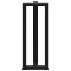  2 db fekete, T-alakú acél konzolasztal láb 38x25x(72-73) cm