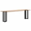  2 db fekete, T-alakú acél konzolasztal láb 38x25x(72-73) cm