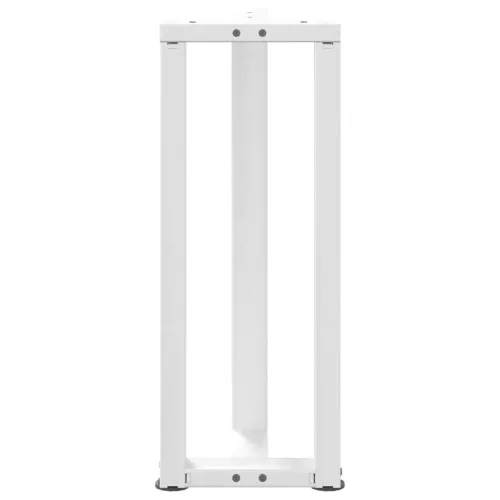  2 db fehér, T-alakú acél konzolasztal láb 38x25x(72-73) cm