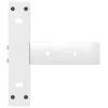  2 db fehér, T-alakú acél konzolasztal láb 38x25x(72-73) cm