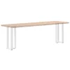  2 db fehér, T-alakú acél konzolasztal láb 38x25x(72-73) cm