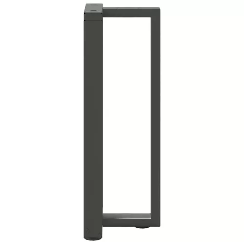  2 db antracitszürke T-alakú acél konzolasztal láb 38x25x(72-73) cm