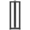  2 db antracitszürke T-alakú acél konzolasztal láb 38x25x(72-73) cm