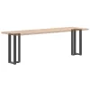  2 db antracitszürke T-alakú acél konzolasztal láb 38x25x(72-73) cm