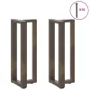  2 db fekete, T-alakú acél konzolasztal láb 38x25x(72-73) cm