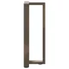  2 db fekete, T-alakú acél konzolasztal láb 38x25x(72-73) cm