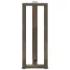  2 db fekete, T-alakú acél konzolasztal láb 38x25x(72-73) cm