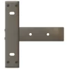  2 db fekete, T-alakú acél konzolasztal láb 38x25x(72-73) cm