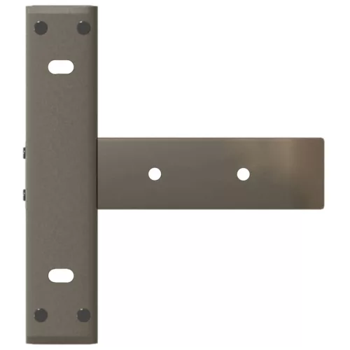  2 db fekete, T-alakú acél konzolasztal láb 38x25x(72-73) cm