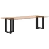  2 db fekete, T-alakú acél étkezőasztal láb 50x35x(72-73) cm