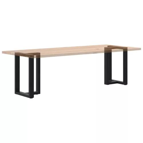  2 db fekete, T-alakú acél étkezőasztal láb 50x35x(72-73) cm