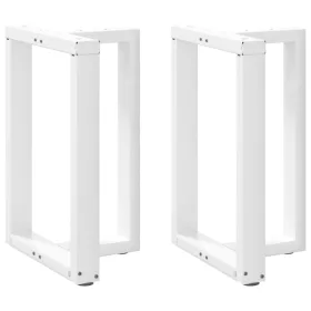    2 db fehér, T-alakú étkezőasztal láb 50x35x(72-73) cm acél étkezőasztal láb