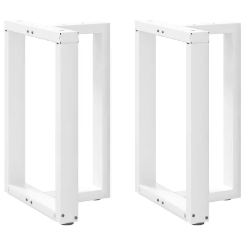  2 db fehér, T-alakú étkezőasztal láb 50x35x(72-73) cm acél étkezőasztal láb