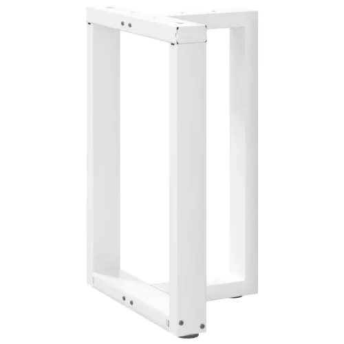  2 db fehér, T-alakú étkezőasztal láb 50x35x(72-73) cm acél étkezőasztal láb