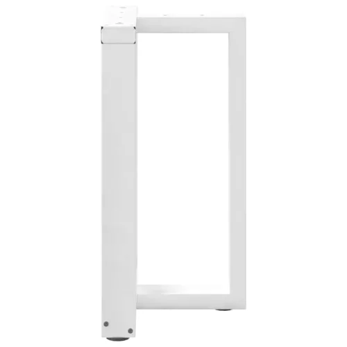  2 db fehér, T-alakú étkezőasztal láb 50x35x(72-73) cm acél étkezőasztal láb