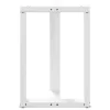  2 db fehér, T-alakú étkezőasztal láb 50x35x(72-73) cm acél étkezőasztal láb