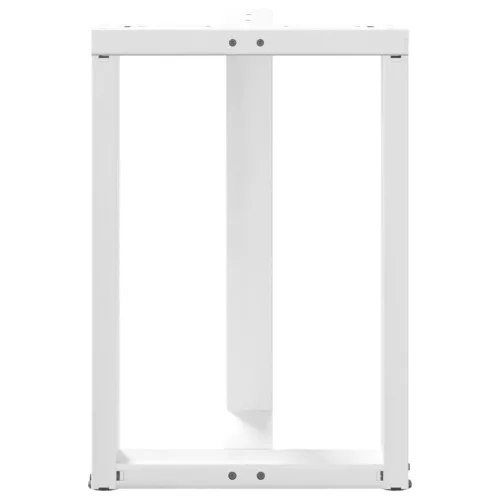  2 db fehér, T-alakú étkezőasztal láb 50x35x(72-73) cm acél étkezőasztal láb