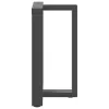  2 db antracitszürke, T-alakú acél étkezőasztal láb 50x35x(72-73) cm