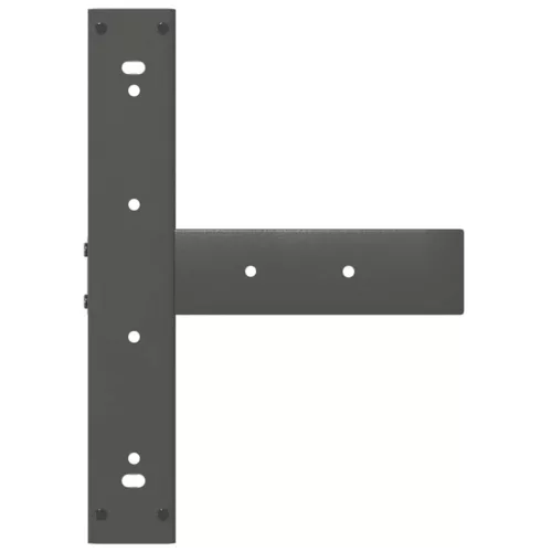  2 db antracitszürke, T-alakú acél étkezőasztal láb 50x35x(72-73) cm