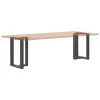  2 db antracitszürke, T-alakú acél étkezőasztal láb 50x35x(72-73) cm