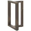  2 db fekete, T-alakú acél étkezőasztal láb 50x35x(72-73) cm