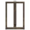  2 db fekete, T-alakú acél étkezőasztal láb 50x35x(72-73) cm