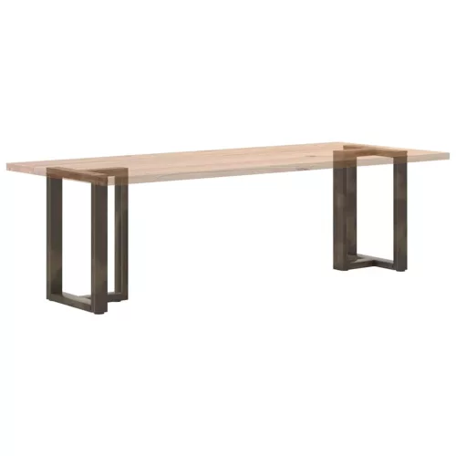  2 db fekete, T-alakú acél étkezőasztal láb 50x35x(72-73) cm