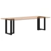  2 db fekete, T-alakú acél étkezőasztal láb 60x35x(72-73) cm