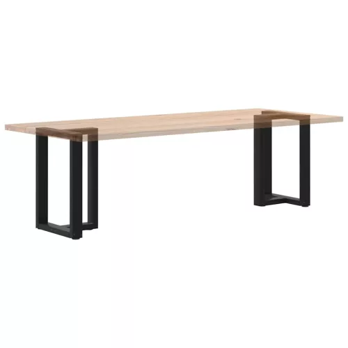  2 db fekete, T-alakú acél étkezőasztal láb 60x35x(72-73) cm