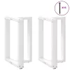  2 db fehér, T-alakú étkezőasztal láb 60x35x(72-73) cm acél étkezőasztal