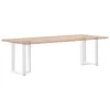  2 db fehér, T-alakú étkezőasztal láb 60x35x(72-73) cm acél étkezőasztal