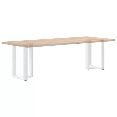  2 db fehér, T-alakú étkezőasztal láb 60x35x(72-73) cm acél étkezőasztal