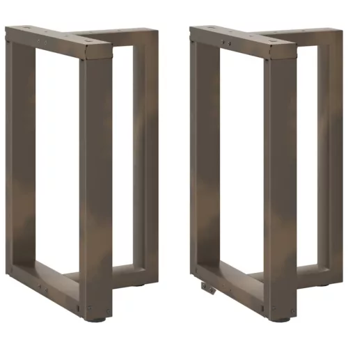  2 db fekete, T-alakú acél étkezőasztal láb 60x35x(72-73) cm