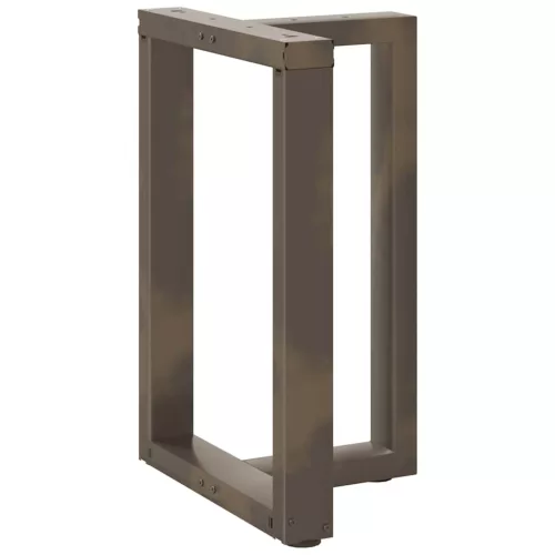  2 db fekete, T-alakú acél étkezőasztal láb 60x35x(72-73) cm