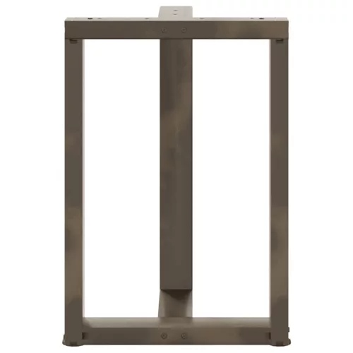  2 db fekete, T-alakú acél étkezőasztal láb 60x35x(72-73) cm