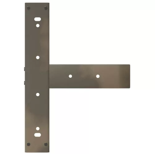  2 db fekete, T-alakú acél étkezőasztal láb 60x35x(72-73) cm