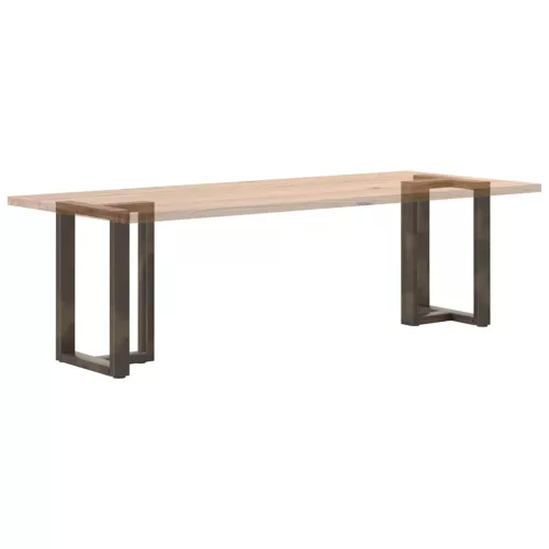  2 db fekete, T-alakú acél étkezőasztal láb 60x35x(72-73) cm