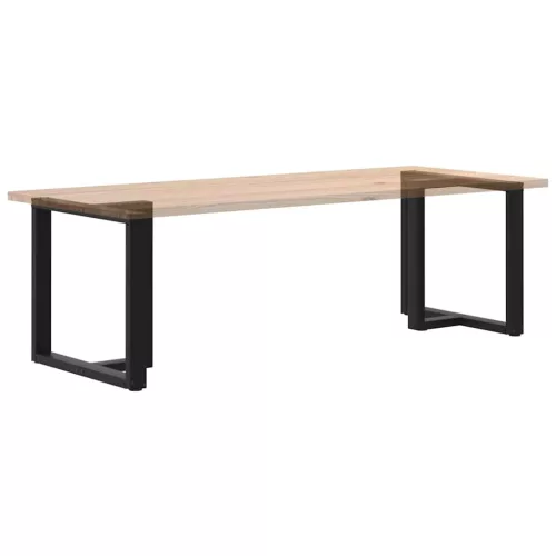  2 db fekete, T-alakú acél étkezőasztal láb 70x35x(72-73) cm