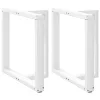  2 db fehér, T-alakú étkezőasztal láb 70x35x(72-73) cm acél étkezőasztal láb