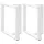  2 db fehér, T-alakú étkezőasztal láb 70x35x(72-73) cm acél étkezőasztal láb