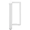  2 db fehér, T-alakú étkezőasztal láb 70x35x(72-73) cm acél étkezőasztal láb