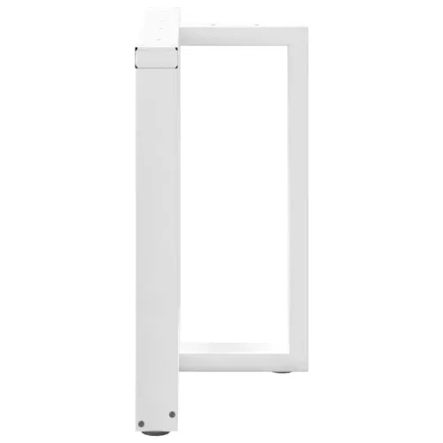  2 db fehér, T-alakú étkezőasztal láb 70x35x(72-73) cm acél étkezőasztal láb