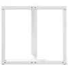  2 db fehér, T-alakú étkezőasztal láb 70x35x(72-73) cm acél étkezőasztal láb