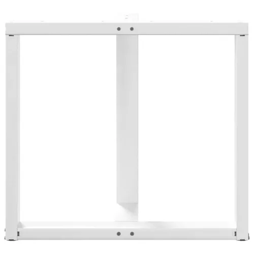  2 db fehér, T-alakú étkezőasztal láb 70x35x(72-73) cm acél étkezőasztal láb