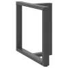  2 db antracitszürke, T-alakú acél étkezőasztal láb 70x35x(72-73) cm