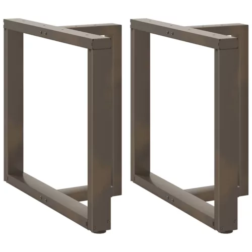  2 db fekete, T-alakú acél étkezőasztal láb 70x35x(72-73) cm