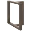  2 db fekete, T-alakú acél étkezőasztal láb 70x35x(72-73) cm