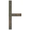  2 db fekete, T-alakú acél étkezőasztal láb 70x35x(72-73) cm