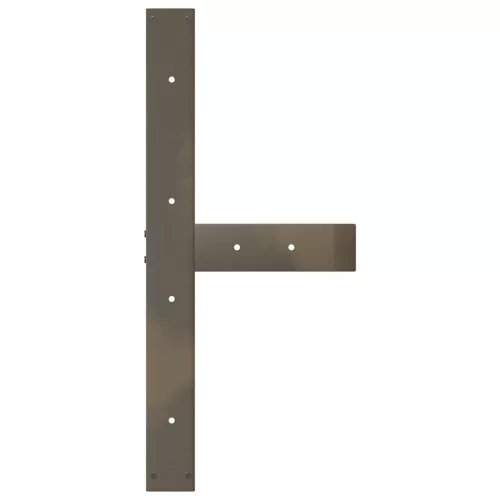  2 db fekete, T-alakú acél étkezőasztal láb 70x35x(72-73) cm